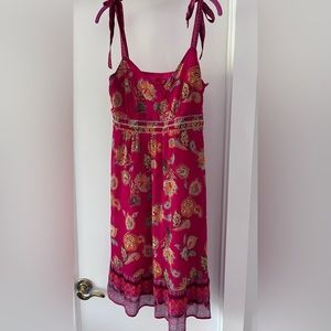 Esprit Summer Sun Dress Fuchsia sz 8